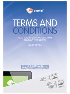 TERMS AND CONDITIONS - cfhdocmail.com