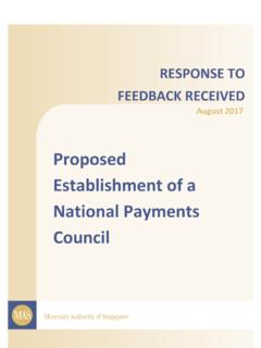 Proposed Establishment of a National Payments Council