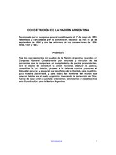 CONSTITUCI&#211;N DE LA NACI&#211;N ARGENTINA - …