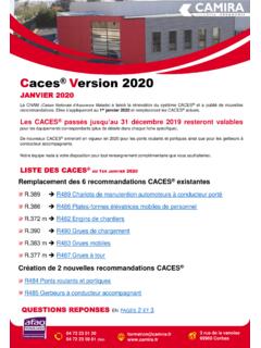 Caces Version 2020 - camira.fr