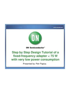 Step by Step Design Tutorial of a fixed-frequency adapter ...