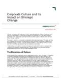 Corporate Culture and Its Impact on Strategic Change