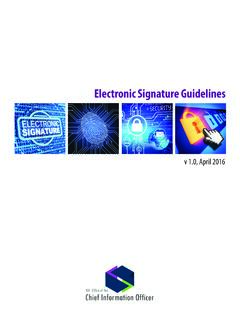 Electronic Signature Guidelines - Wa