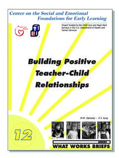 Building Positive Teacher-Child Relationships
