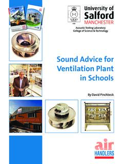 Sound Advice for Ventilation Plant in Schools - Air Handlers
