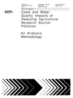 Costs and Water Quality Impacts of Reducing Agricultural ...