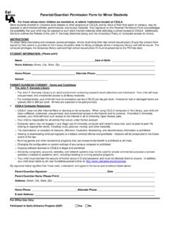Parental/Guardian Permission Form for Minor Students