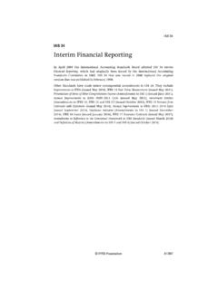 Interim Financial Reporting