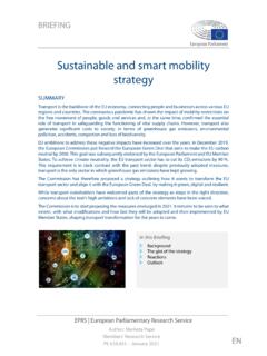 Sustainable and smart mobility strategy