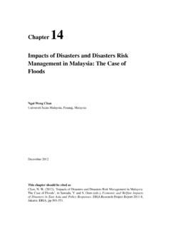 Impacts of Disasters and Disasters Risk Management in ...