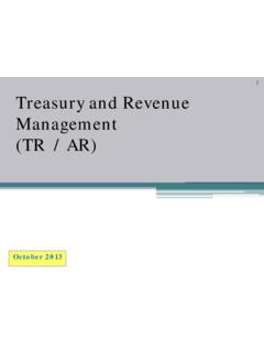 Treasury and Revenue Management (TR / AR)