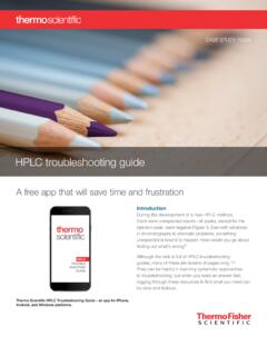 HPLC troubleshooting guide - Thermo Fisher Scientific