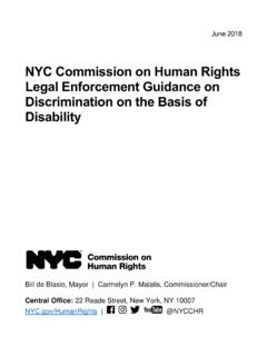 NYC Commission on Human Rights Legal Enforcement …