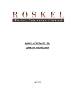 ROSKEL CONTRACTS LTD. COMPANY INFORMATION