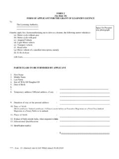 FORM 2 [See Rule 10] FORM OF APPLICANT FOR THE …