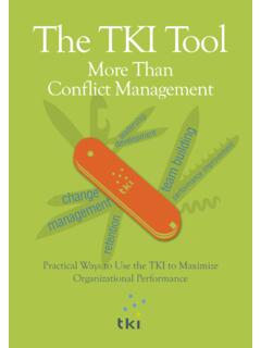 More Than Conflict Management - Kilmann Diagnostics