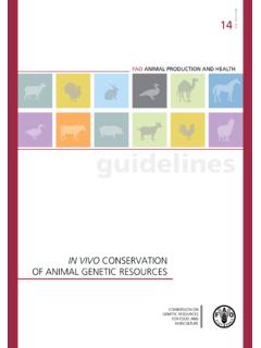 In vivo conservation of animal genetic resources