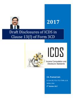 Draft Disclosure of ICDS in Clause 13(f) of Form 3CD