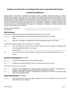 Lead-Based Paint Warning - LREC