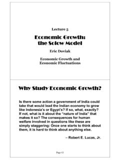 Economic Growth: the Solow Model - doviak.net