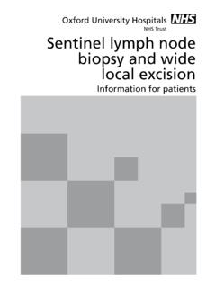 NHS Trust Sentinel lymph node biopsy and wide local excision