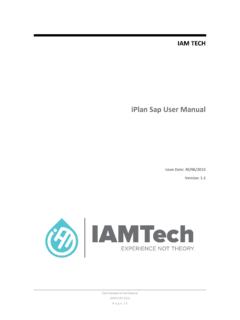 iPlan Sap User Manual - iamtechapps.com