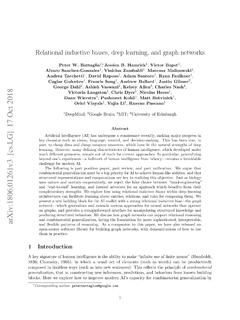 Relational inductive biases, deep learning, and graph networks