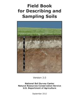 Field Book for Describing and Sampling Soils - USDA