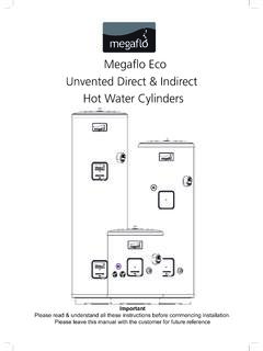 Megaflo Eco Unvented Direct &amp; Indirect Hot Water Cylinders