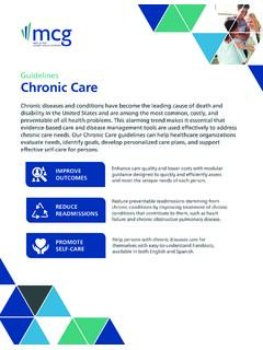 Guidelines Chronic Care - mcg.com