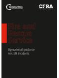 Operational guidance Aircraft Incidents