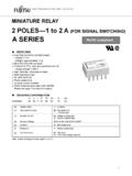 2 POLES—1 to 2 A (FOR SIGNAL SWITCHING) A ... - …