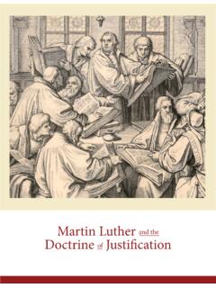 Martin Luther and the Doctrine of Justification