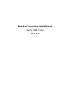 Fort Bend Independent School District Austin High School ...