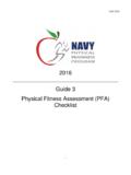2016 Guide 3 Physical Fitness Assessment (PFA) Checklist