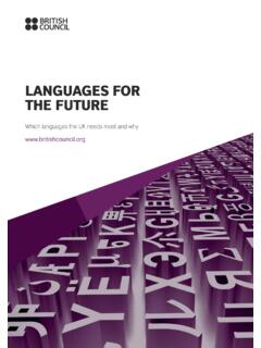 Languages for the future - British Council