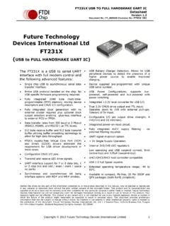 Future Technology Devices International Ltd FT231X …