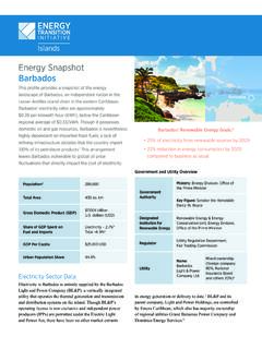 Energy Snapshot Barbados - NREL