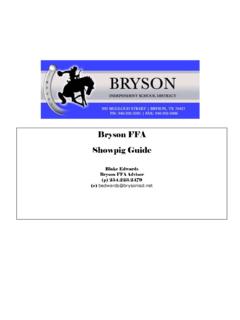 Bryson FFA Showpig Guide