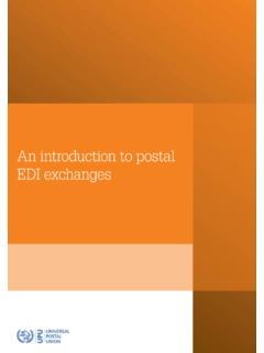 An introduction to postal EDI exchanges