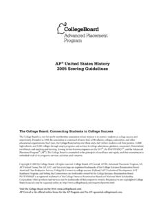 ap 2005 us history scoring guidelines - College Board