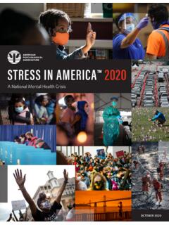 Stress in America™ 2020 - American Psychological …