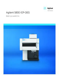 Agilent 5800 ICP-OES brochure