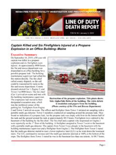 Captain Killed and 6 Firefighters Injured at a Propane …