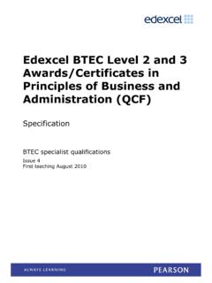 Edexcel BTEC Level 2 and 3 Awards/Certificates in ...