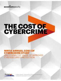 THE COST OF CYBERCRIME - Accenture