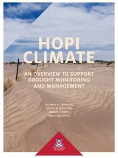 HOPI CLIMATE - climas.arizona.edu