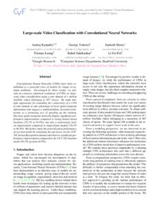 Large-scale Video Classification with Convolutional Neural ...