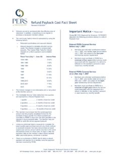 Refund Payback Cost Fact Sheet - pers.ms.gov