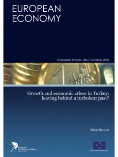 Growth and economic crises in Turkey leaving behind a ...